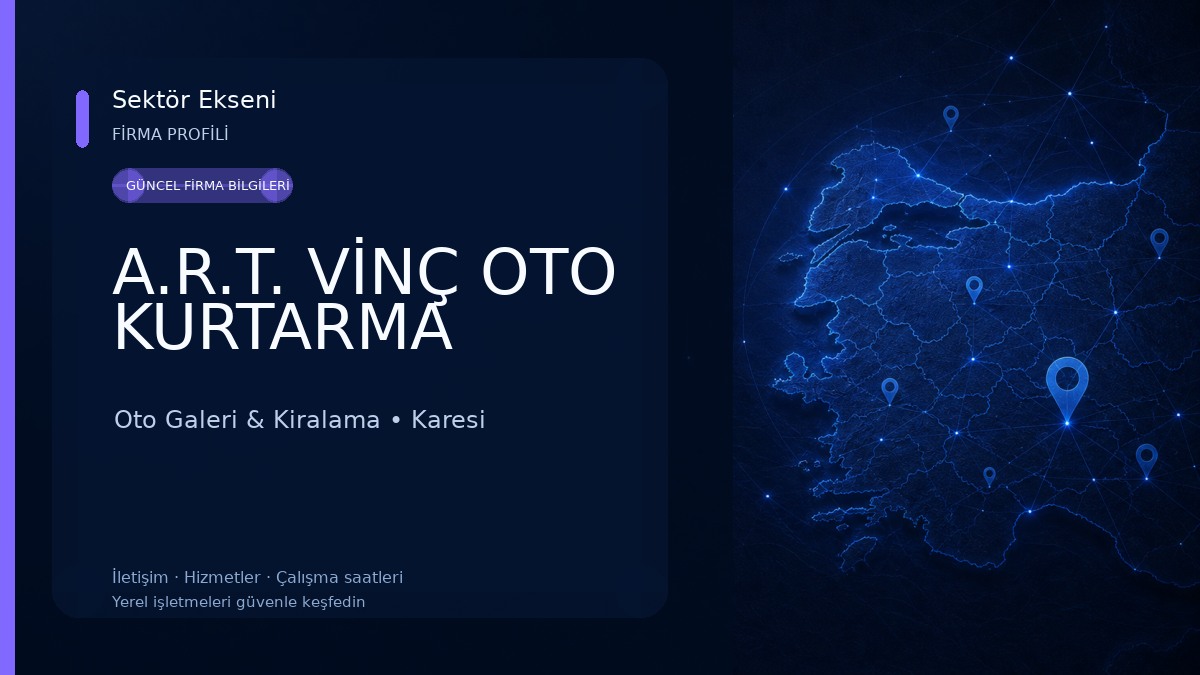 A.R.T. VİNÇ OTO KURTARMA Oto Galeri & Kiralama