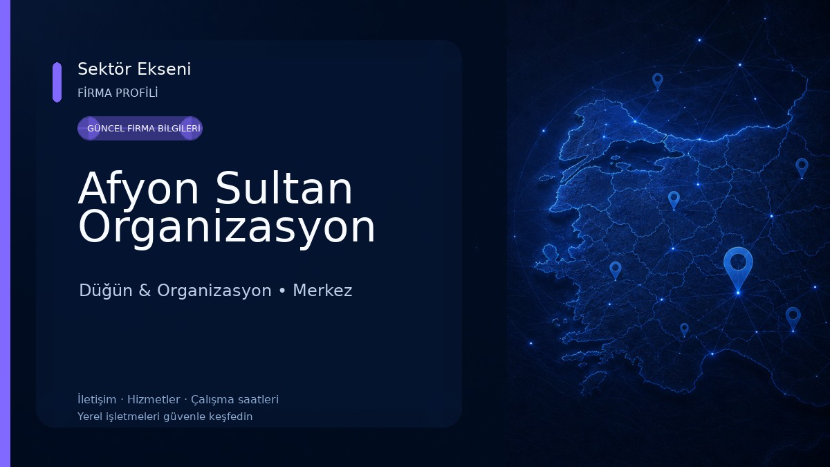 Afyon Sultan Organizasyon 
