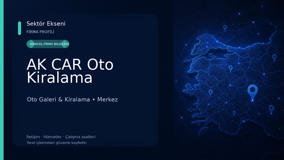 AK CAR Oto Kiralama Oto Galeri & Kiralama
