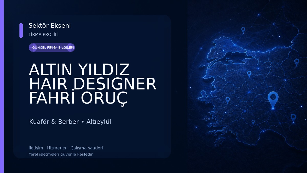 ALTIN YILDIZ HAIR DESIGNER FAHRİ ORUÇ Kuaför & Berber