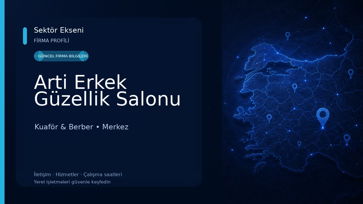 Arti Erkek Güzellik Salonu Kuaför & Berber