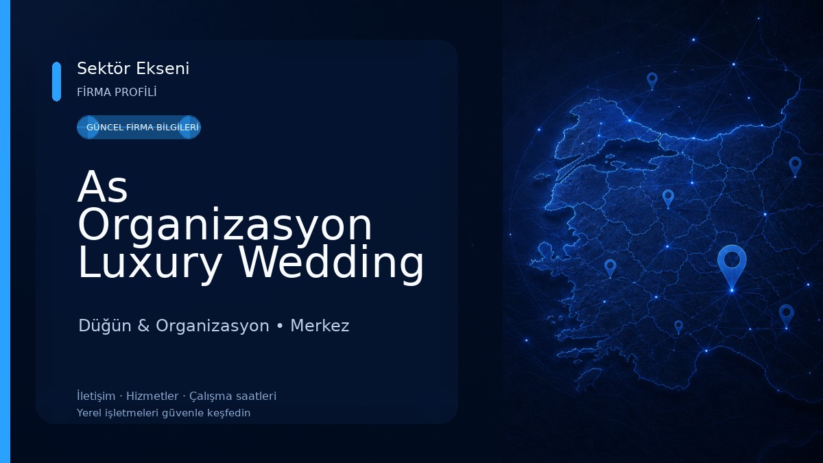 As Organizasyon Luxury Wedding Showroom Düğün & Organizasyon