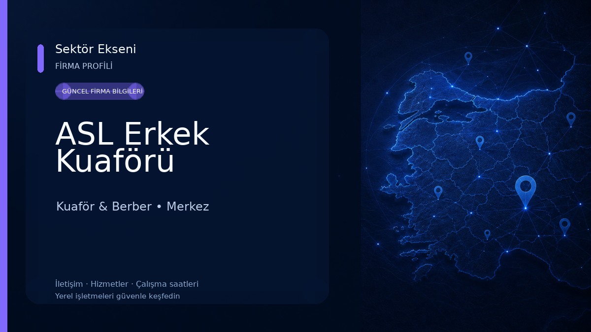ASL Erkek Kuaförü Kuaför & Berber
