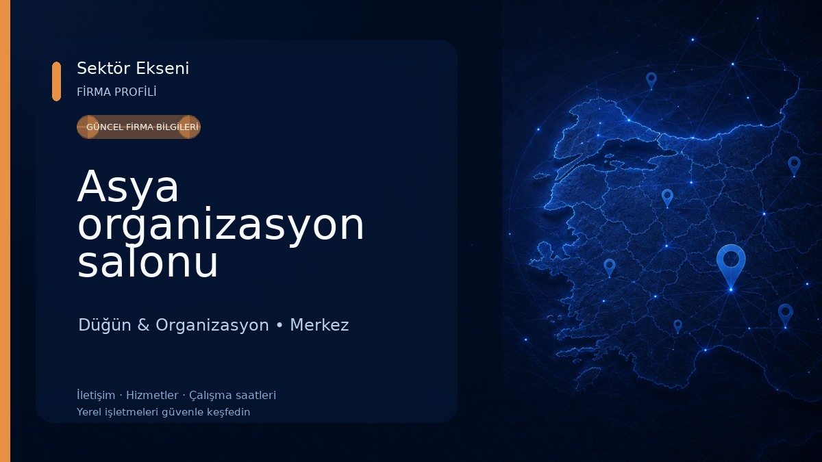 Asya organizasyon salonu Düğün & Organizasyon