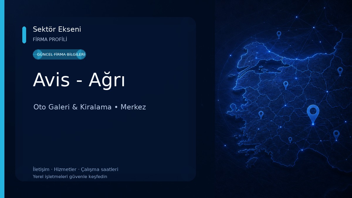 Avis - Ağrı Oto Galeri & Kiralama