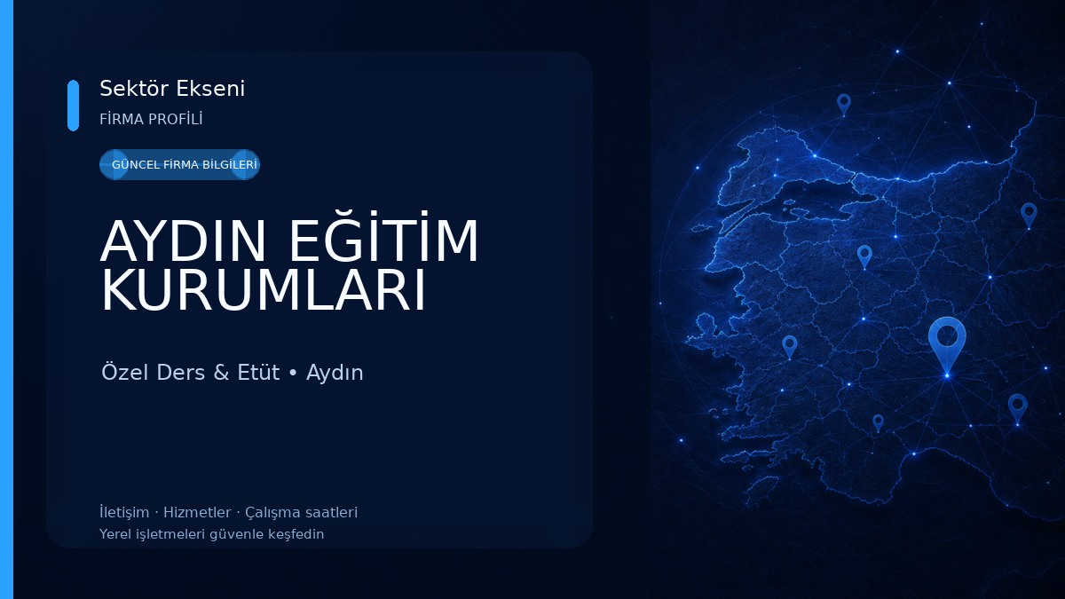 AYDIN EĞİTİM KURUMLARI Özel Ders & Etüt