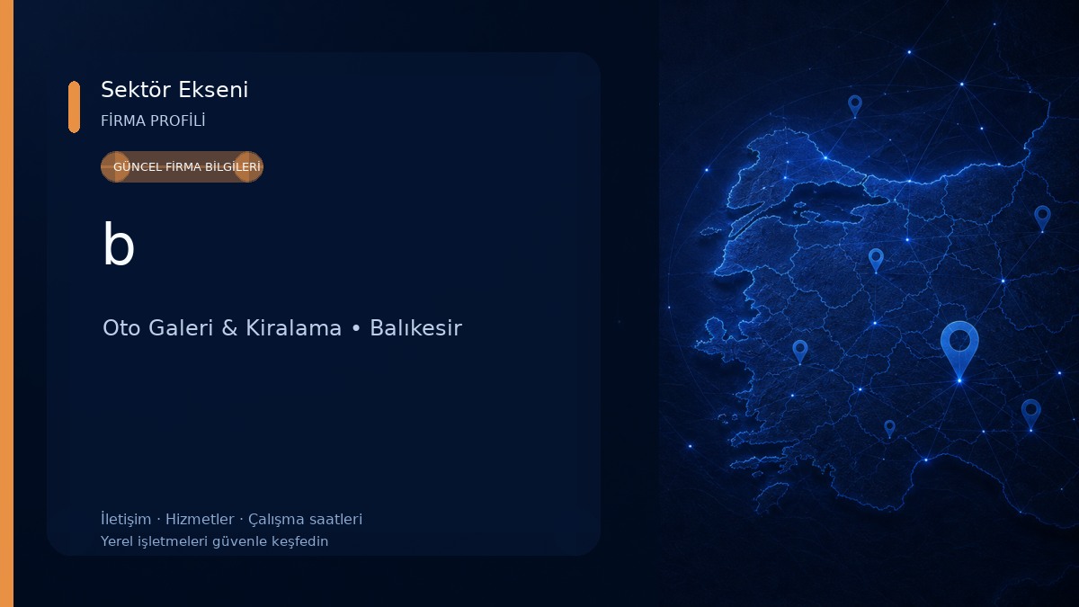 b Oto Galeri & Kiralama