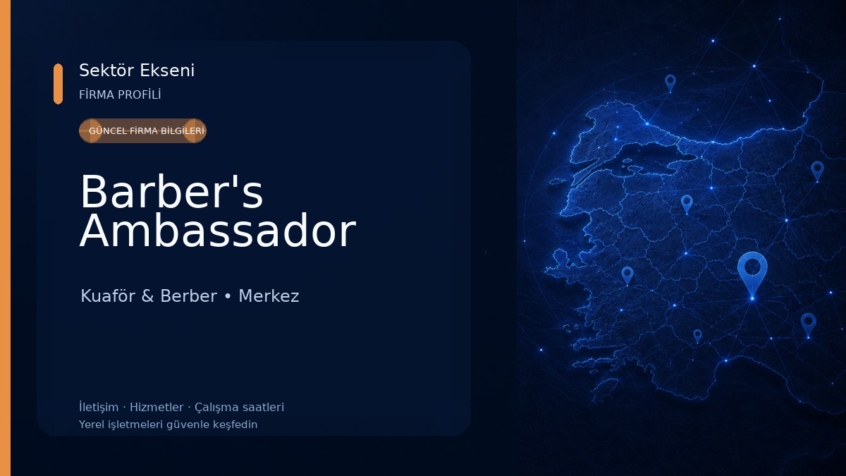 Barber's Ambassador Kuaför & Berber
