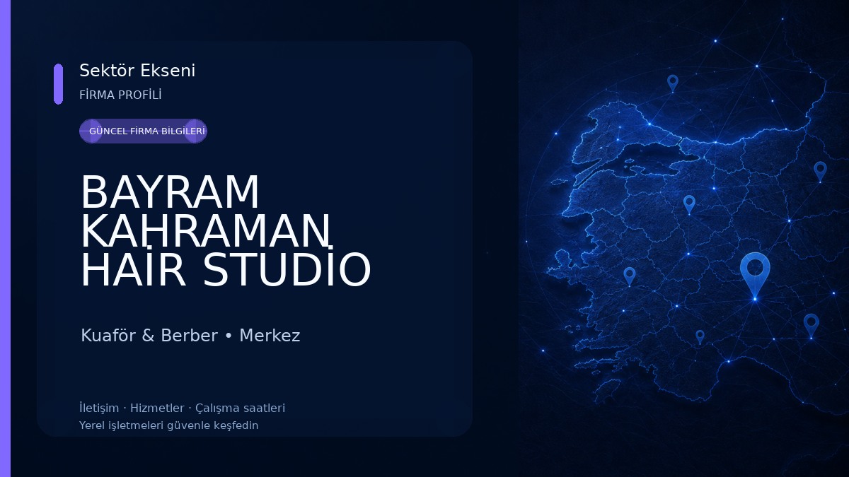 BAYRAM KAHRAMAN HAİR STUDİO Kuaför & Berber