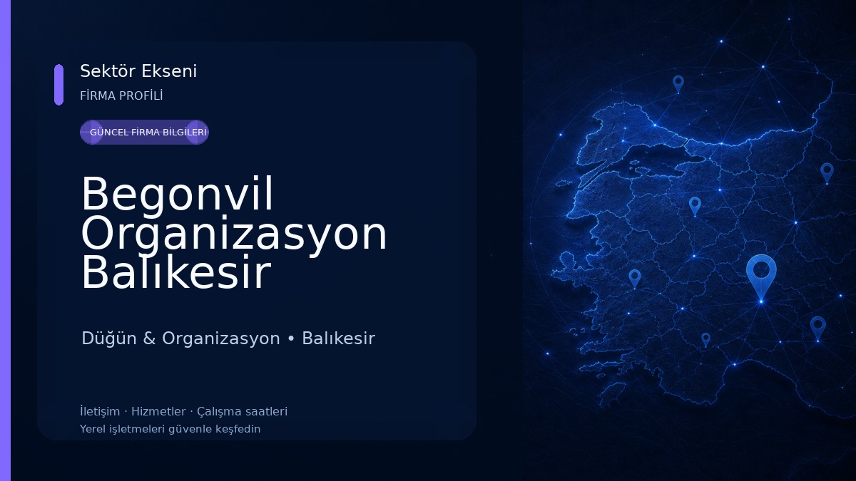 Begonvil Organizasyon Balıkesir 