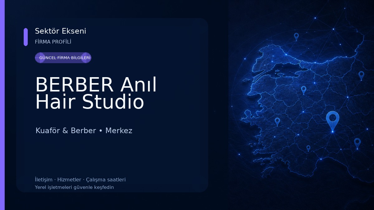 BERBER Anıl Hair Studio Kuaför & Berber