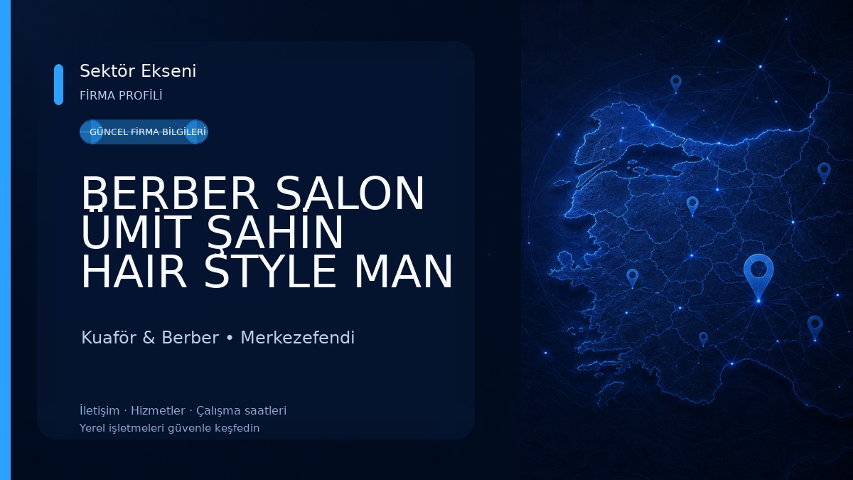 BERBER SALON ÜMİT ŞAHİN HAIR STYLE MAN Kuaför & Berber