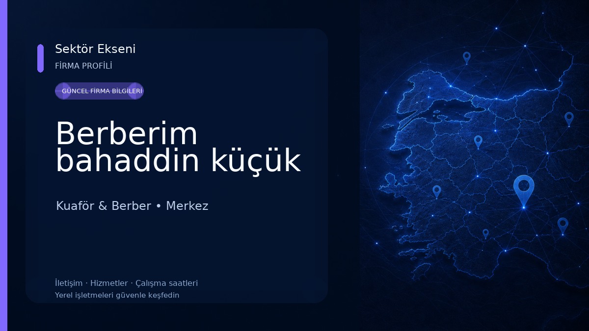 Berberim bahaddin küçük Kuaför & Berber