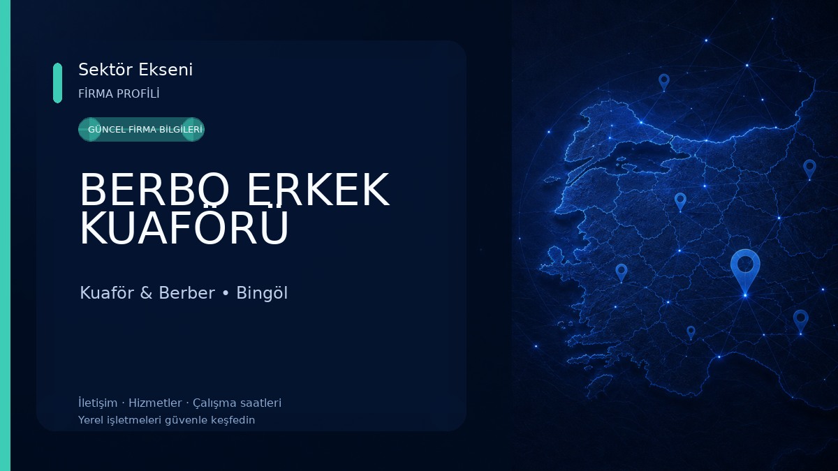BERBO ERKEK KUAFÖRÜ Kuaför & Berber