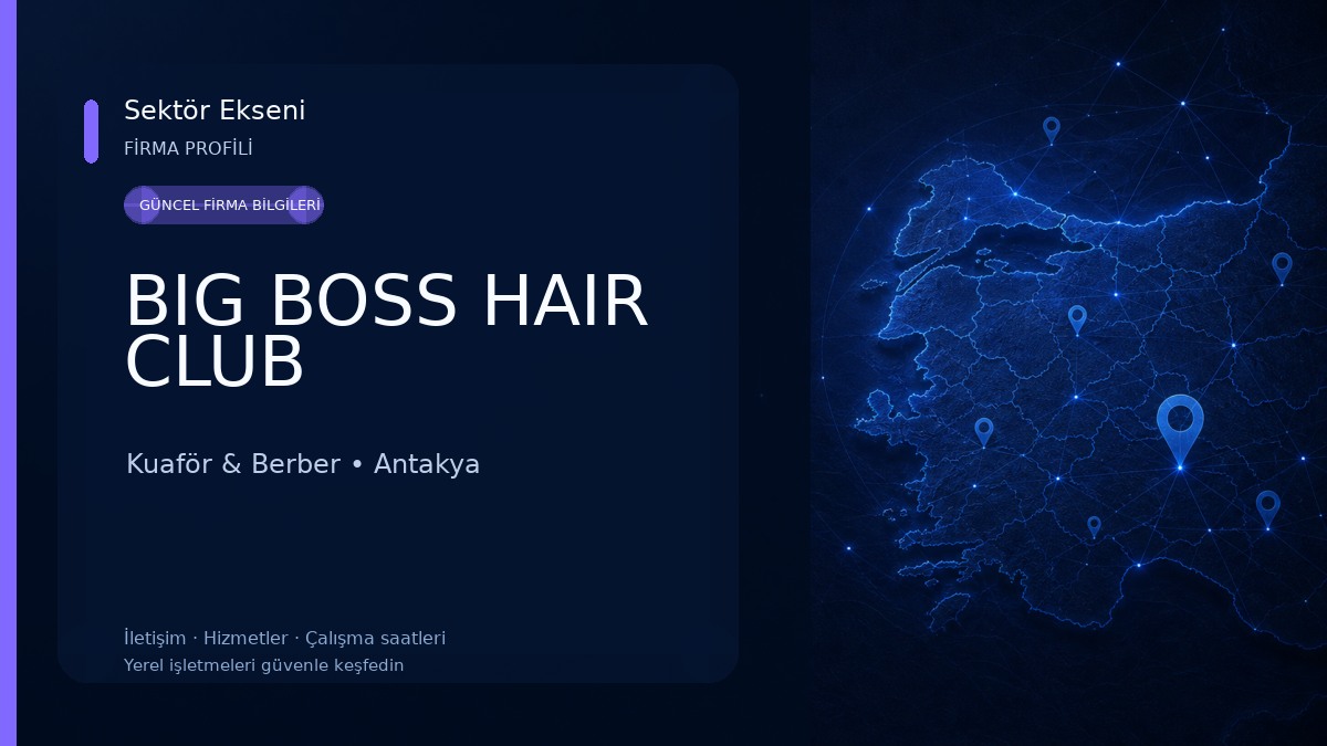BIG BOSS HAIR CLUB Kuaför & Berber