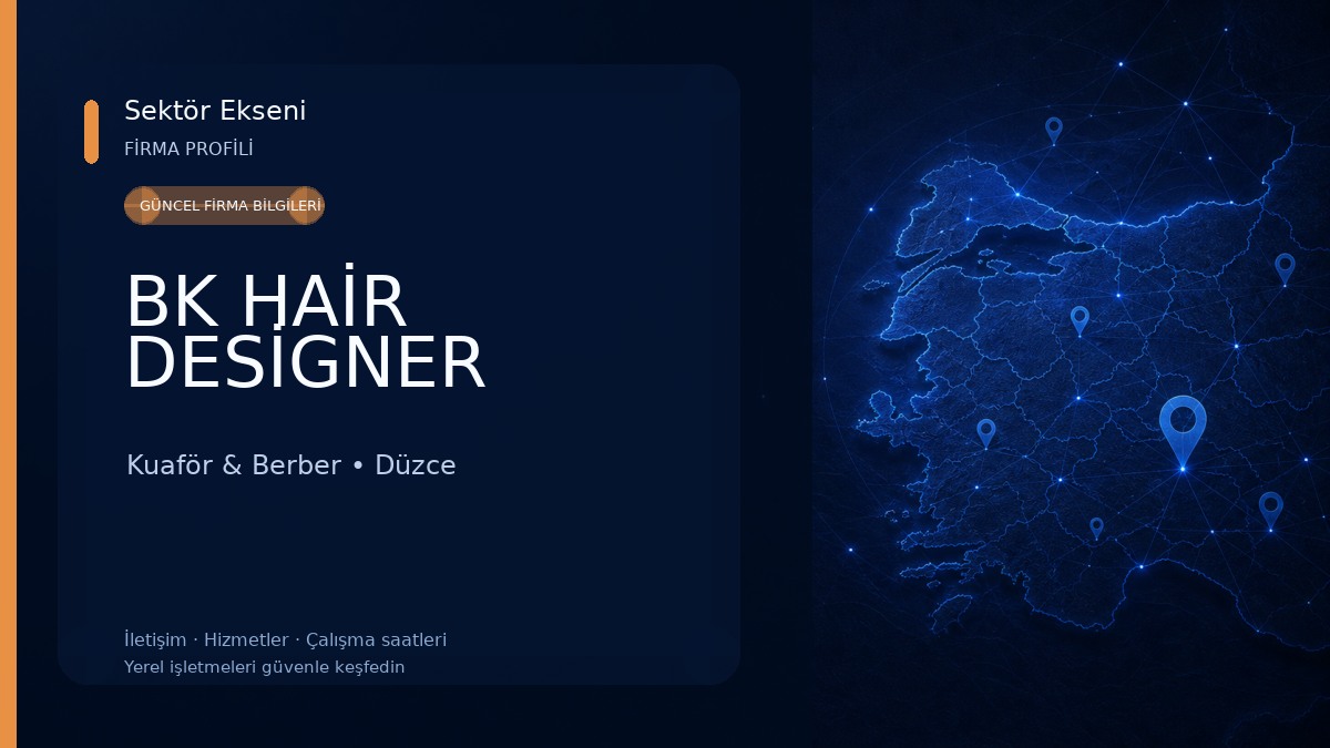 BK HAİR DESİGNER Kuaför & Berber