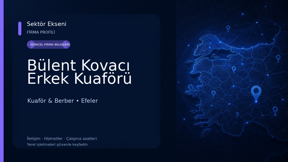 Bülent Kovacı Erkek Kuaförü Kuaför & Berber