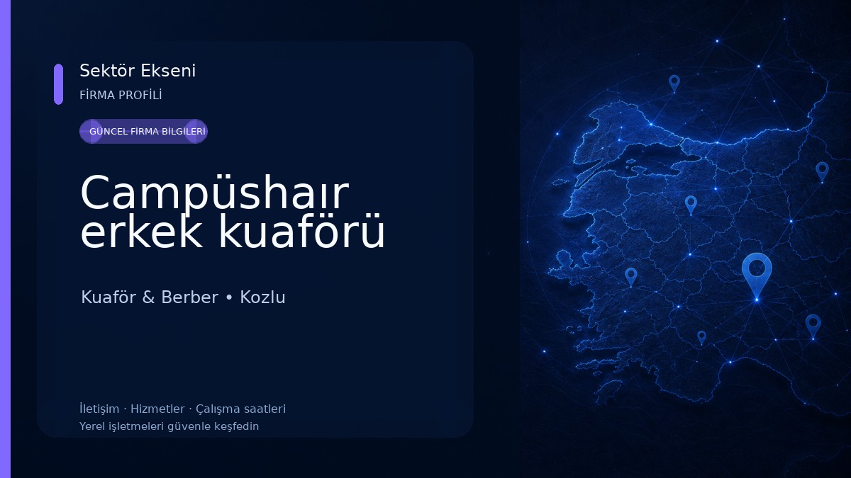Campüshaır erkek kuaförü 