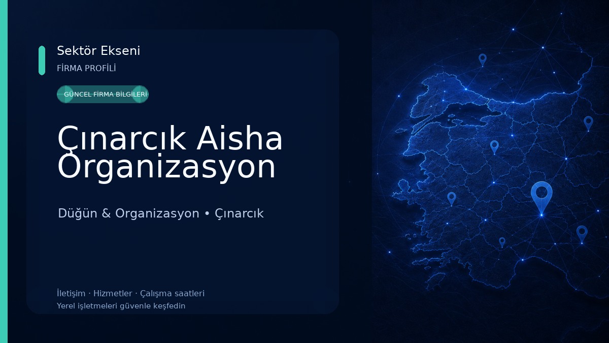 Çınarcık Aisha Organizasyon Düğün & Organizasyon
