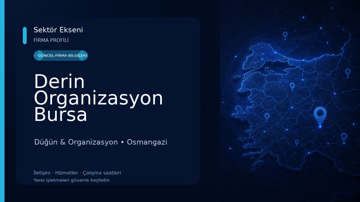 Derin Organizasyon Bursa Düğün & Organizasyon