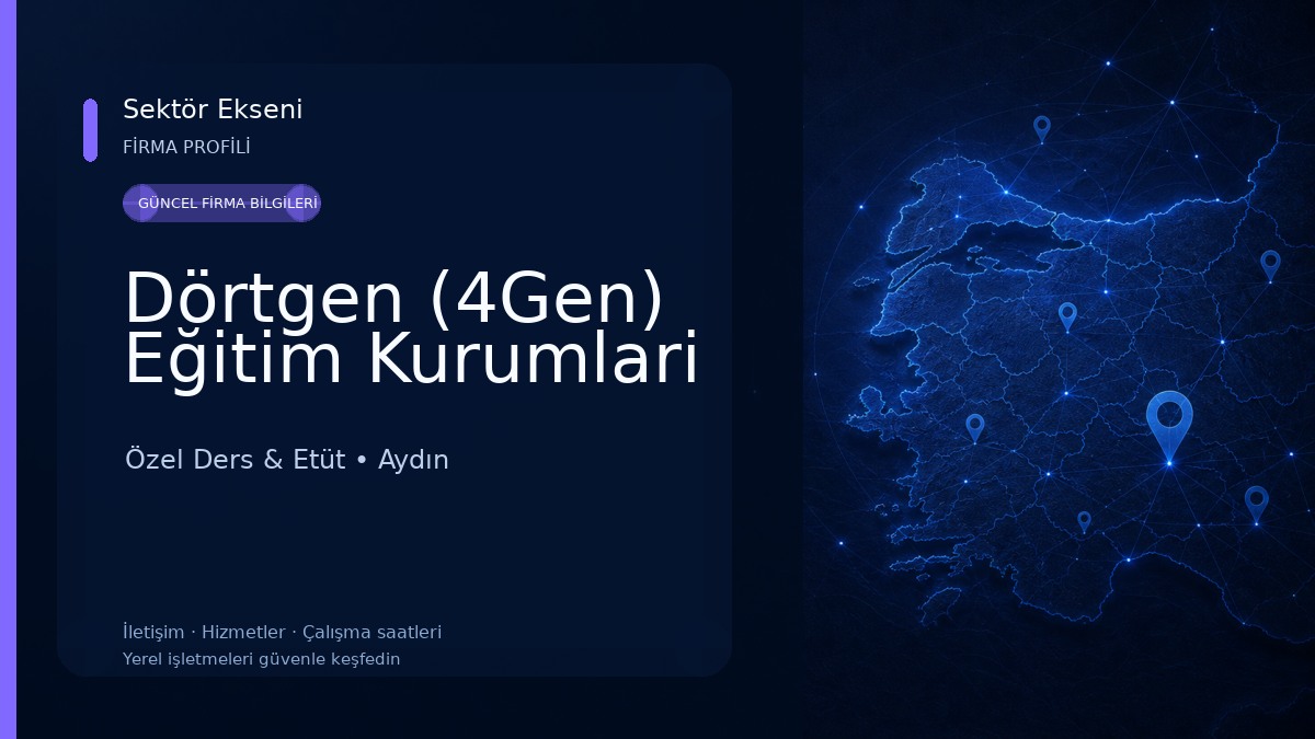 Dörtgen (4Gen) Eğitim Kurumlari Özel Ders & Etüt