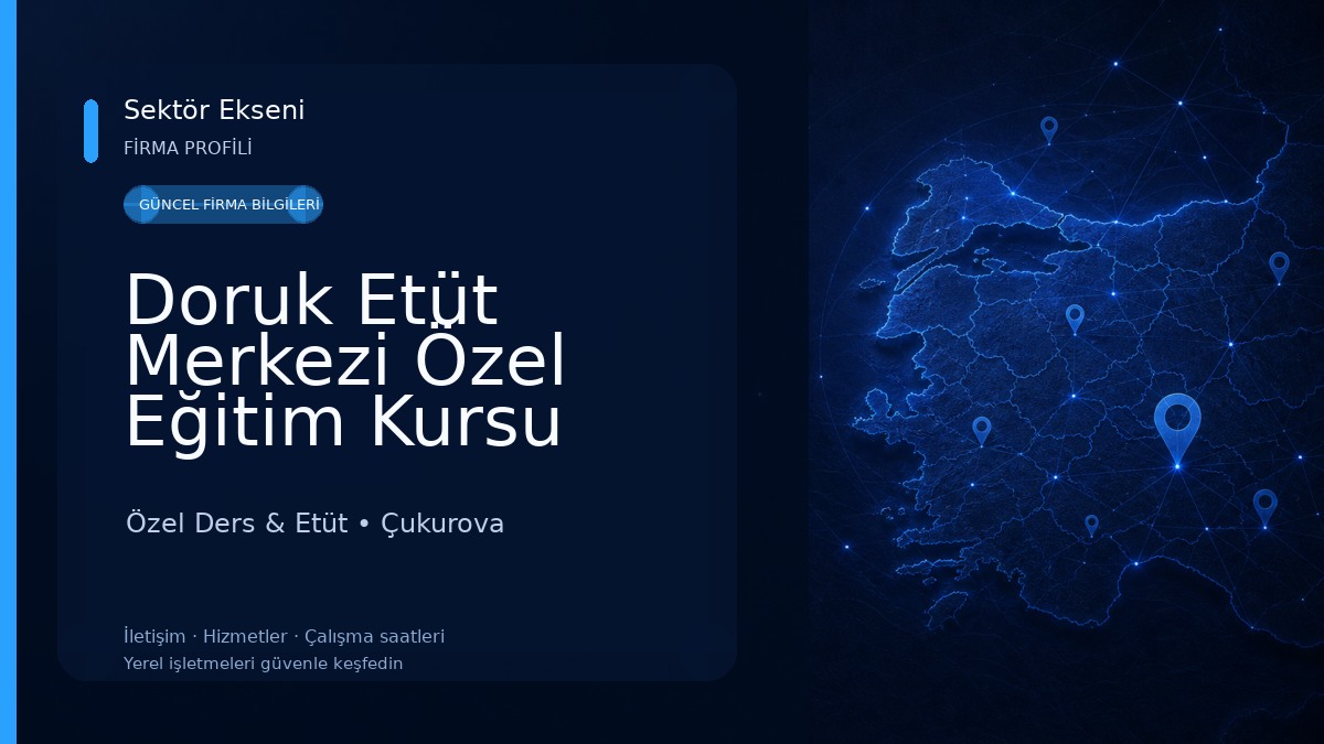 Doruk Etüt Merkezi Özel Eğitim Kursu Özel Ders & Etüt