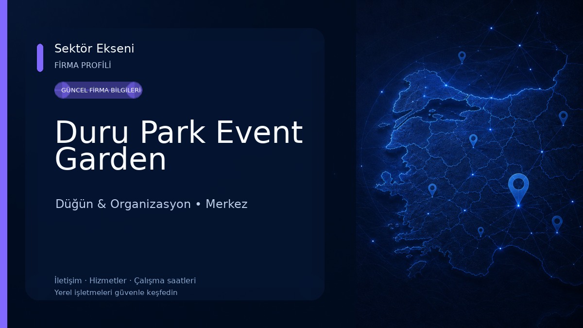 Duru Park Event Garden Düğün & Organizasyon