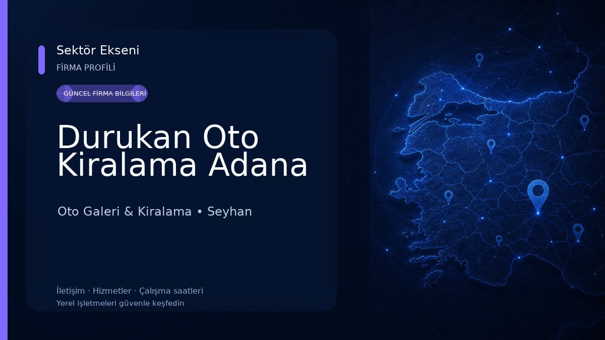 Durukan Oto Kiralama Adana 