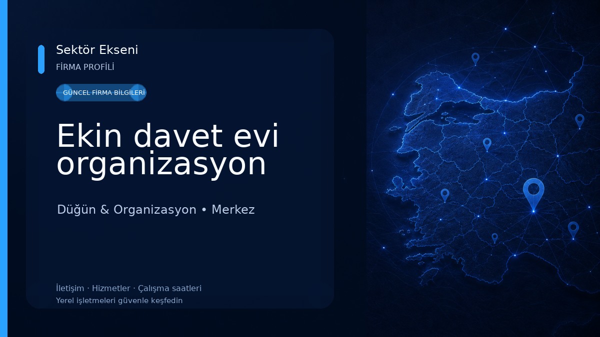 Ekin davet evi organizasyon 