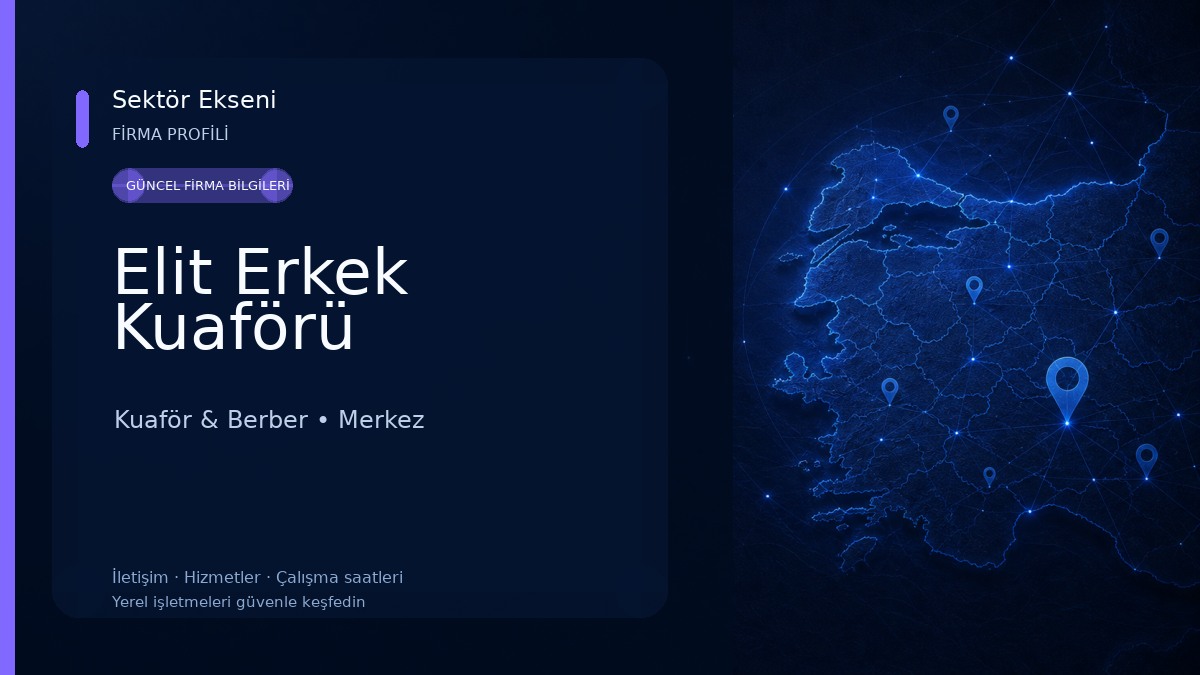 Elit Erkek Kuaförü Kuaför & Berber