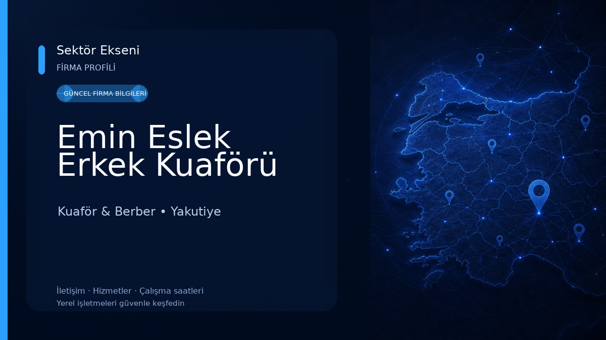 Emin Eslek Erkek Kuaförü Kuaför & Berber