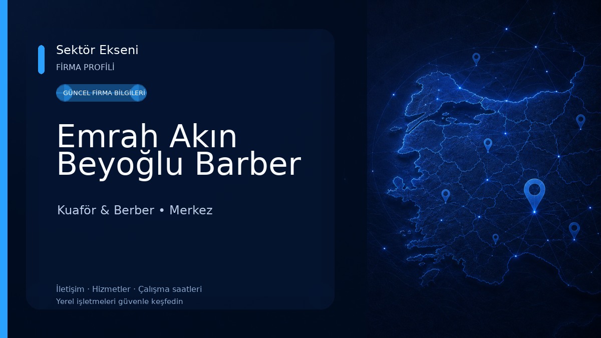 Emrah Akın Beyoğlu Barber Kuaför & Berber