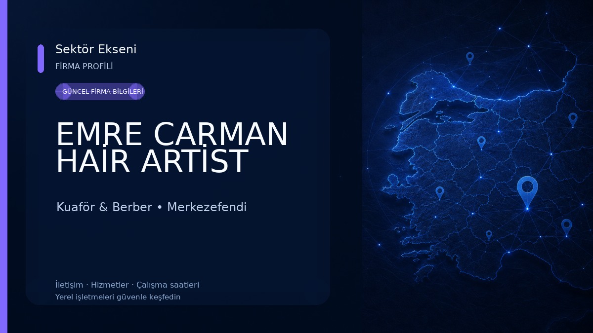 EMRE CARMAN HAİR ARTİST Kuaför & Berber
