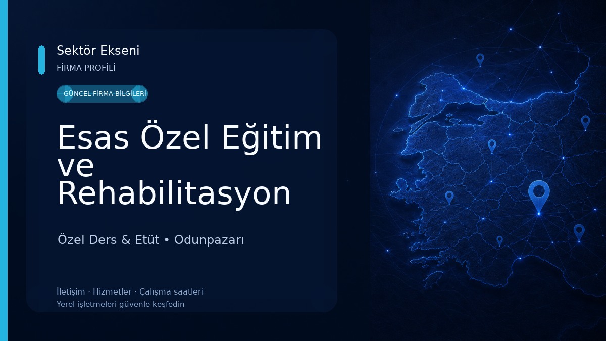 Esas Özel Eğitim ve Rehabilitasyon Merkezi Özel Ders & Etüt