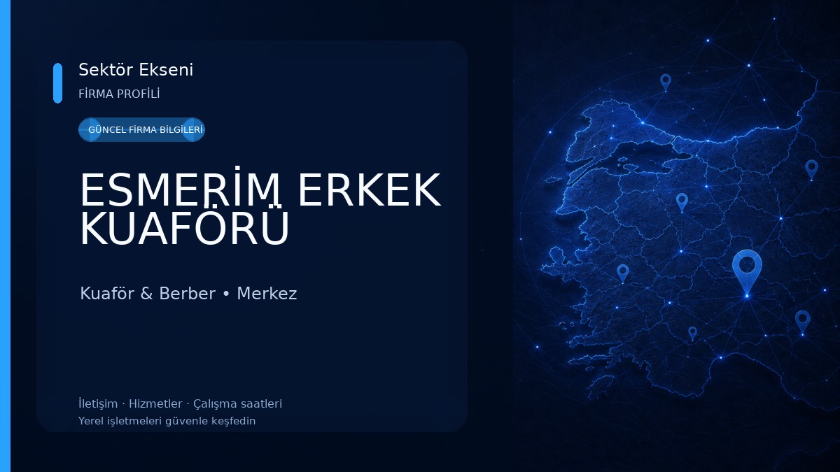 ESMERİM ERKEK KUAFÖRÜ Kuaför & Berber