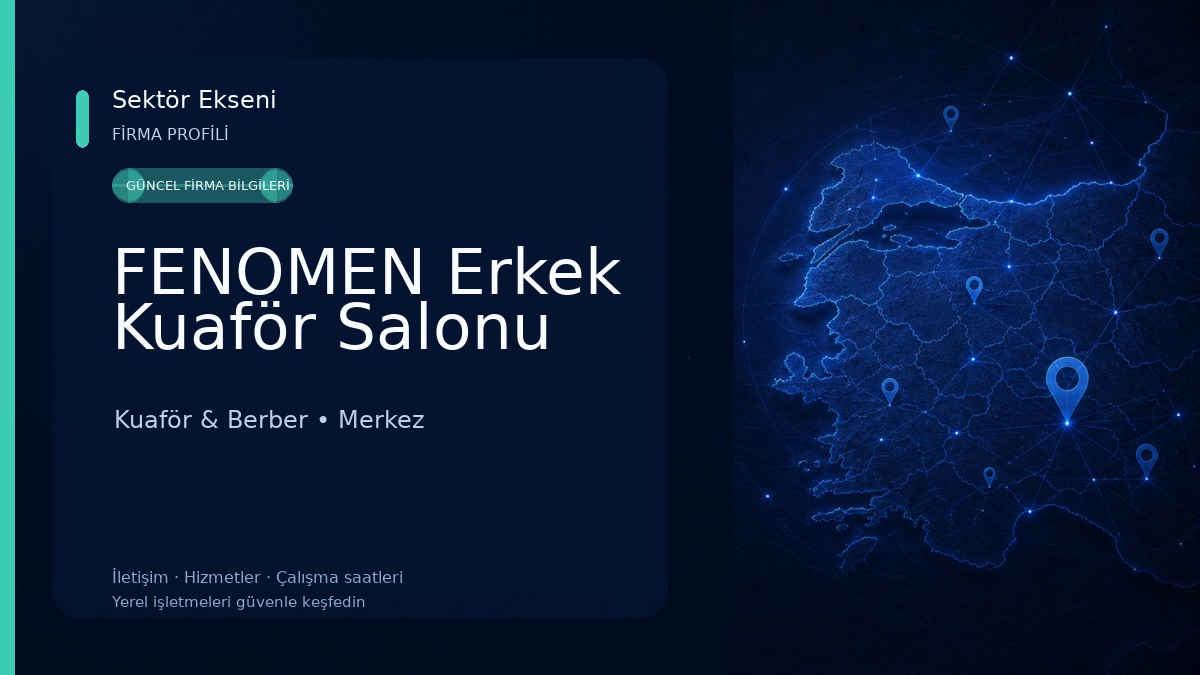 FENOMEN Erkek Kuaför Salonu Kuaför & Berber
