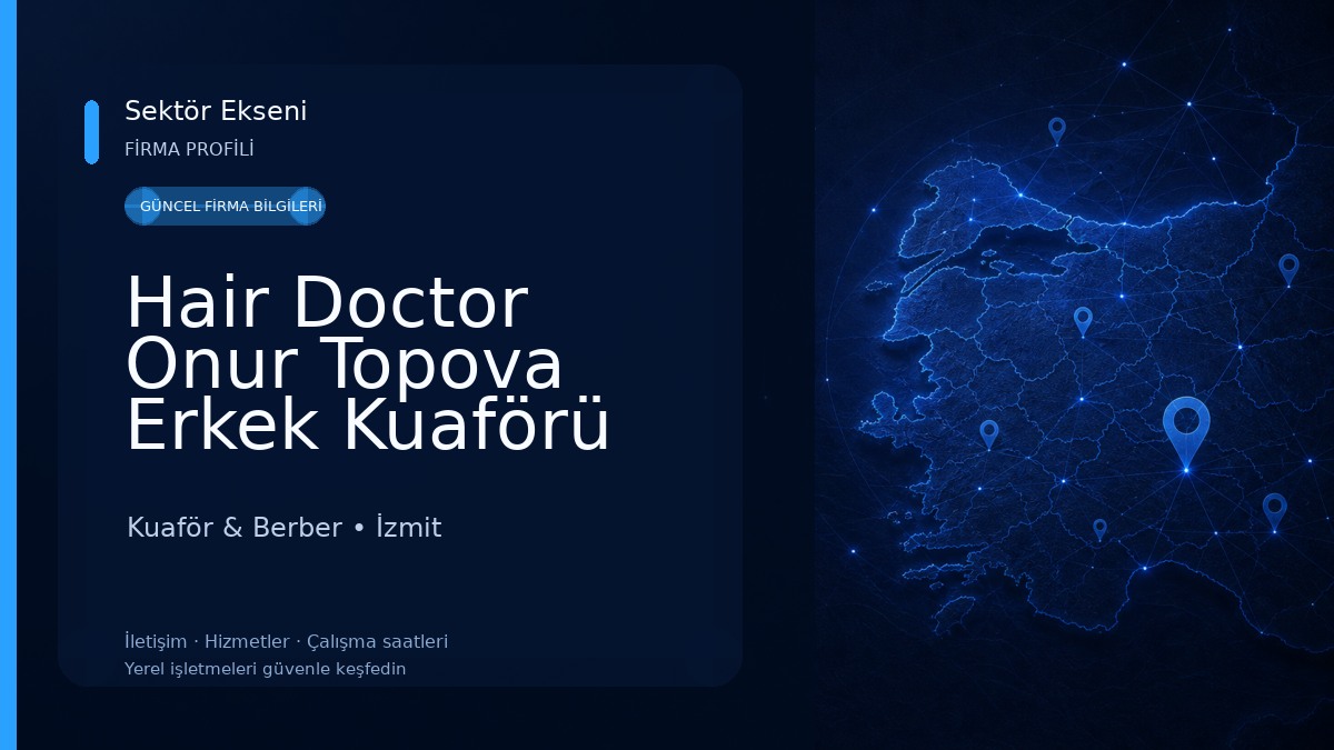 Hair Doctor Onur Topova Erkek Kuaförü Kuaför & Berber