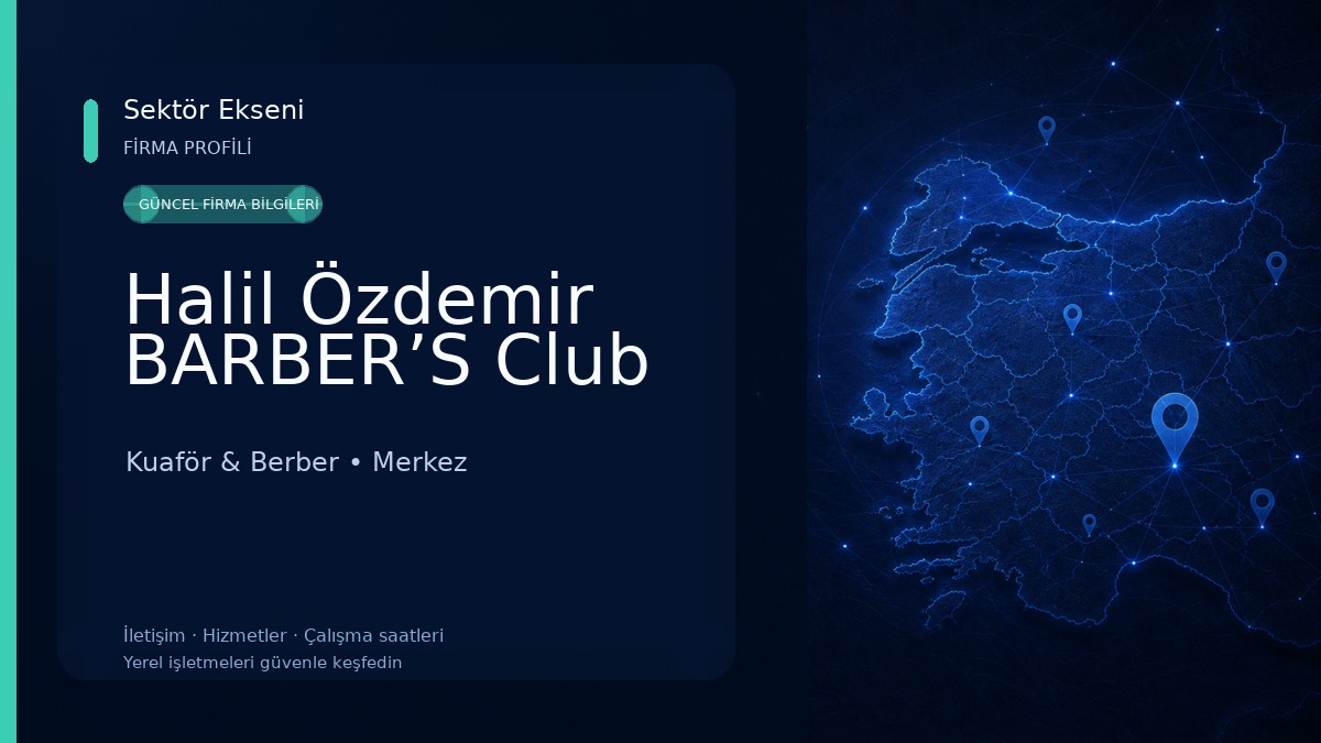 Halil Özdemir BARBER’S Club 