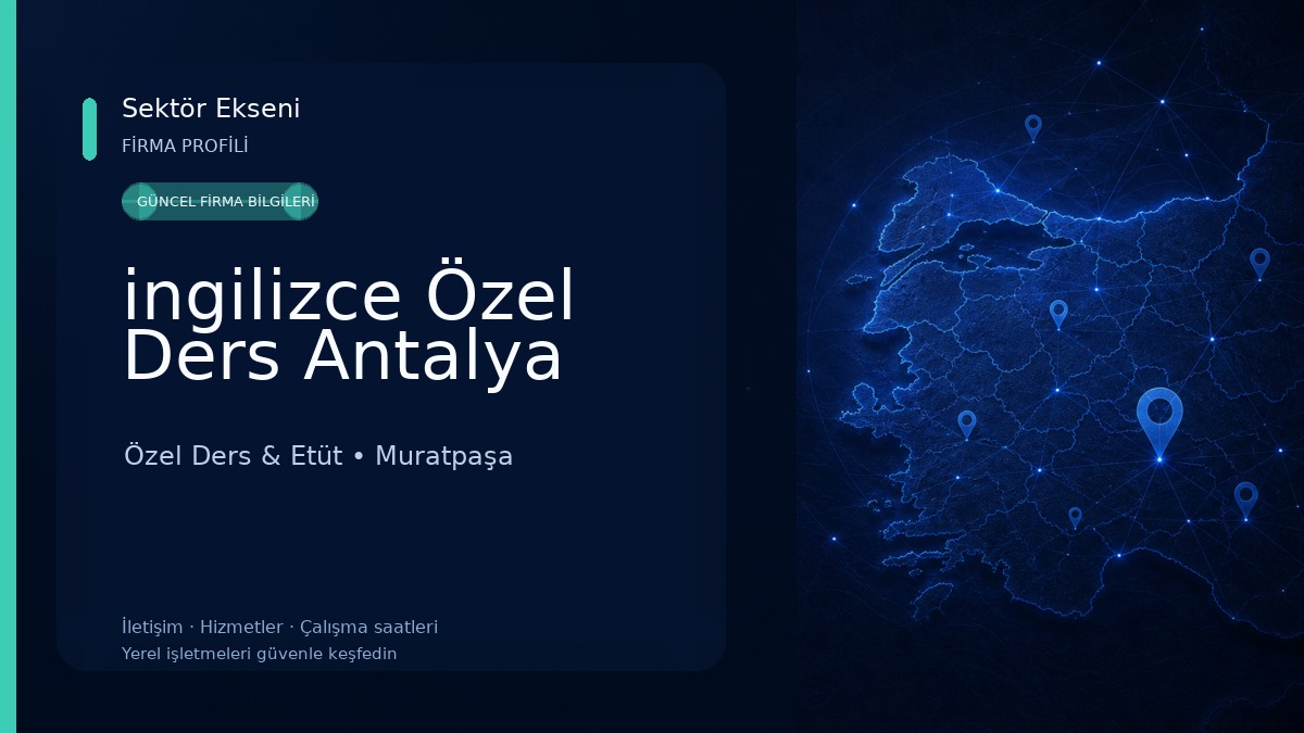ingilizce Özel Ders Antalya 