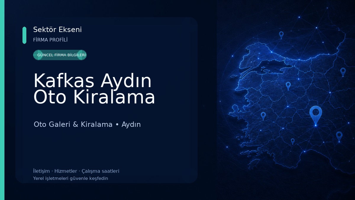 Kafkas Aydın Oto Kiralama Oto Galeri & Kiralama
