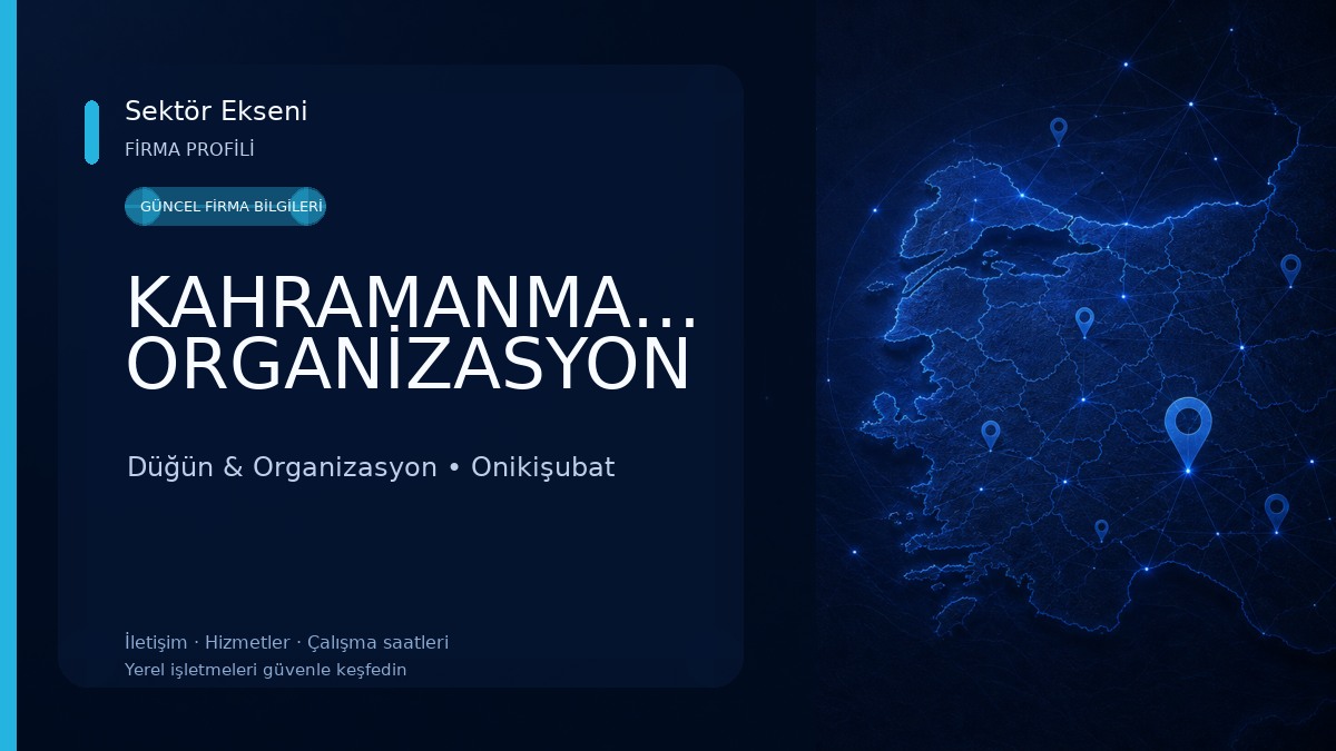 KAHRAMANMARAŞ-İFA ORGANİZASYON 