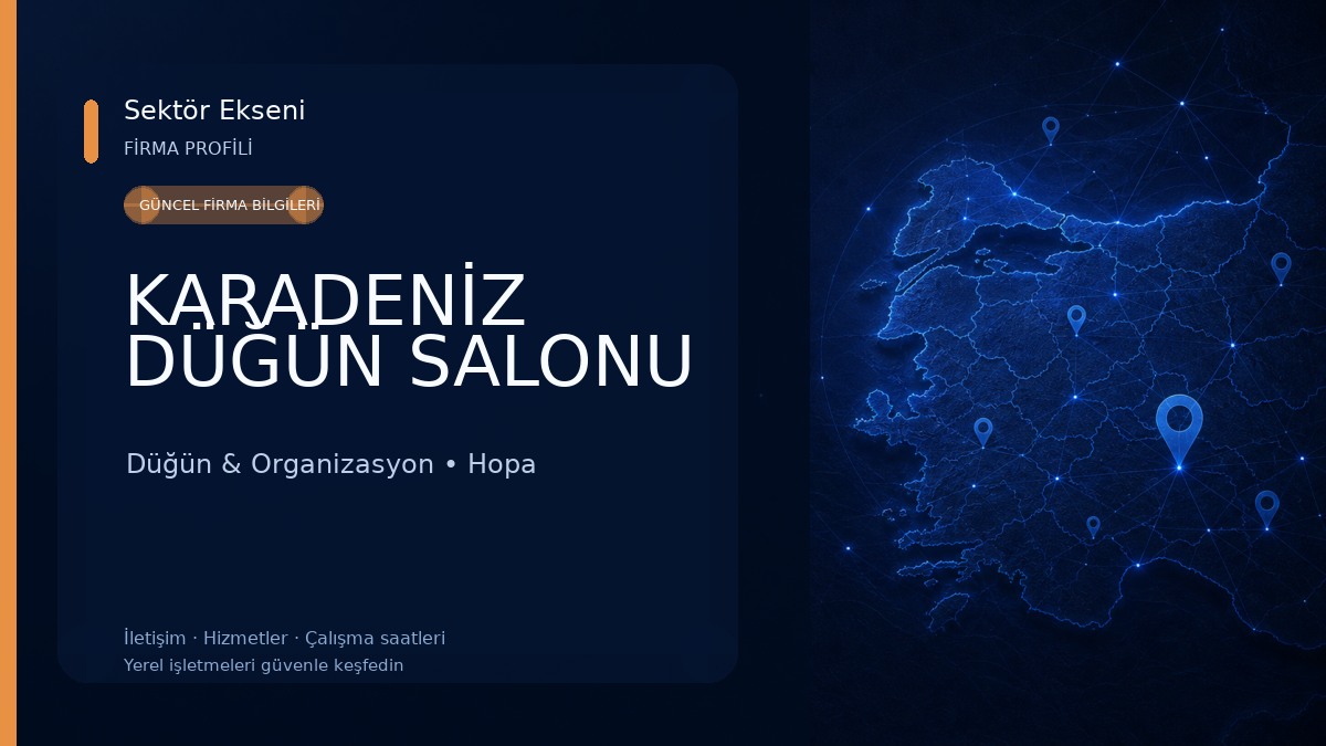 KARADENİZ DÜĞÜN SALONU Düğün & Organizasyon