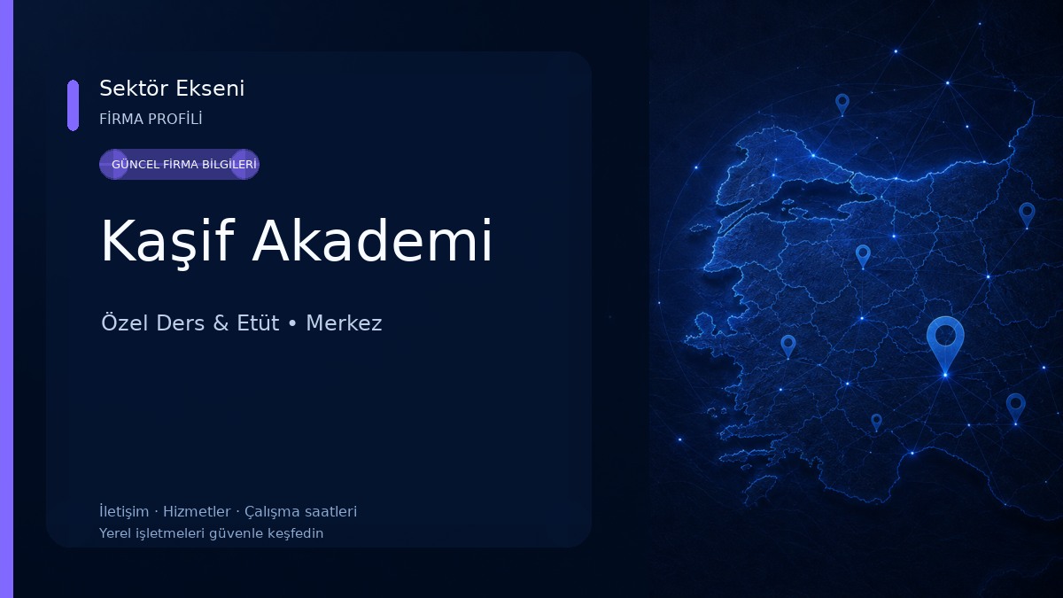 Kaşif Akademi Özel Ders & Etüt