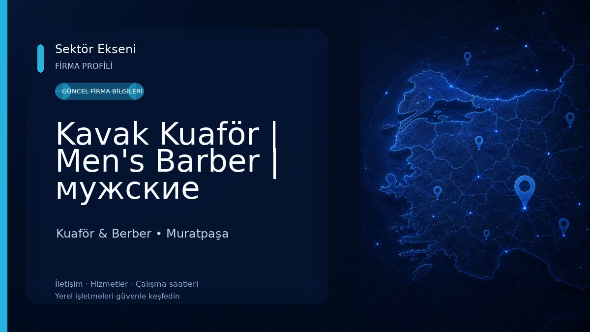 Kavak Kuaför | Men's Barber | мужские парикмахерские Kuaför & Berber