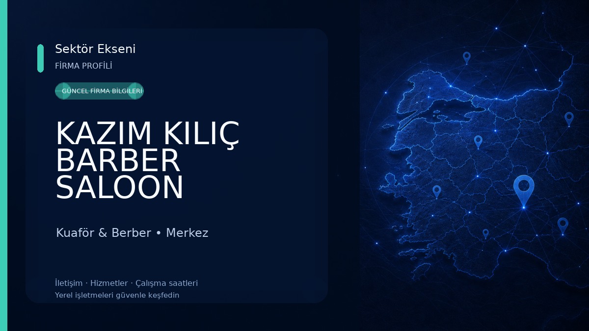 KAZIM KILIÇ BARBER SALOON Kuaför & Berber