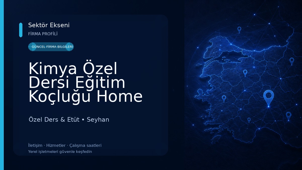 Kimya Özel Dersi Eğitim Koçluğu Home Office 