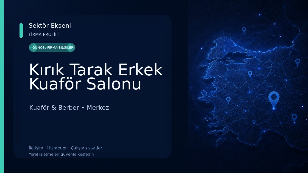 Kırık Tarak Erkek Kuaför Salonu