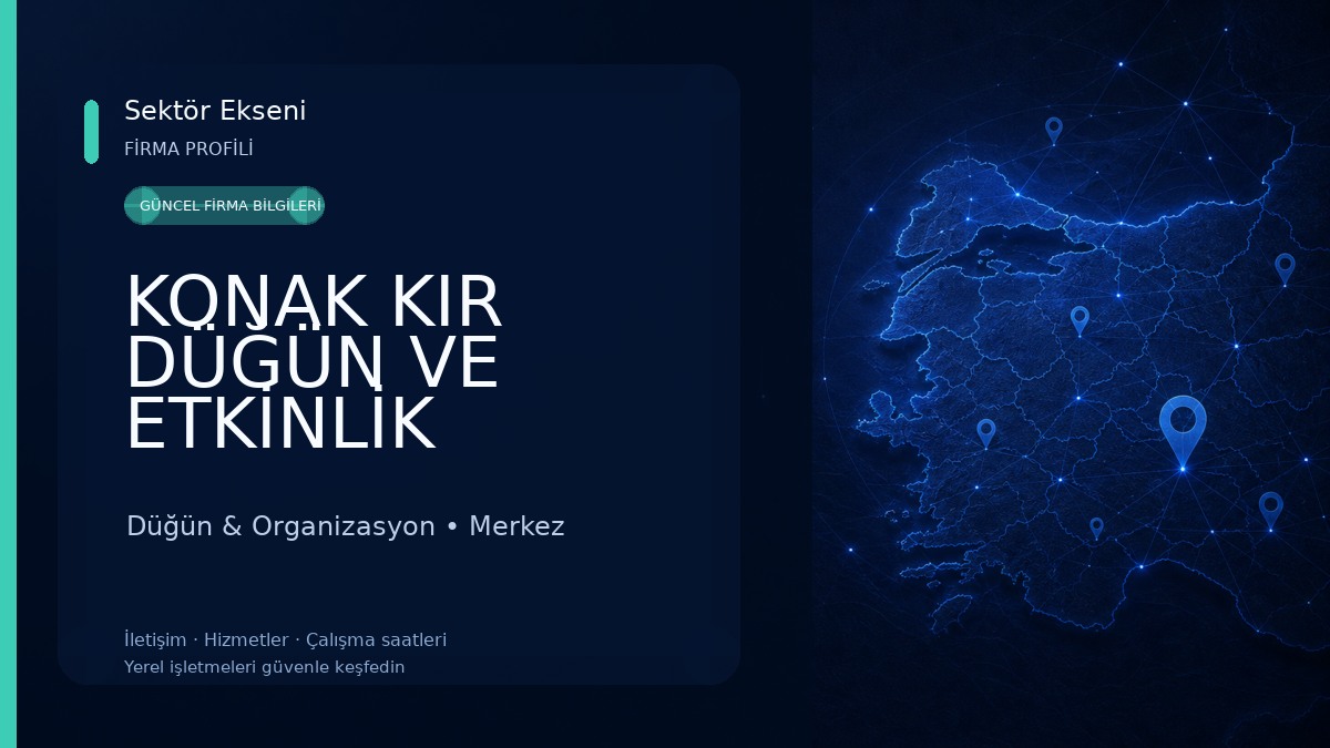 KONAK KIR DÜĞÜN VE ETKİNLİK SALONU - AMASYA Düğün & Organizasyon