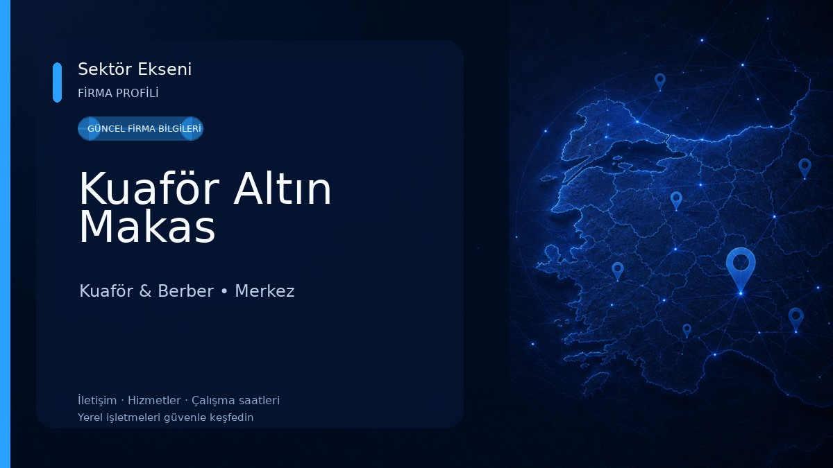 Kuaför Altın Makas Kuaför & Berber