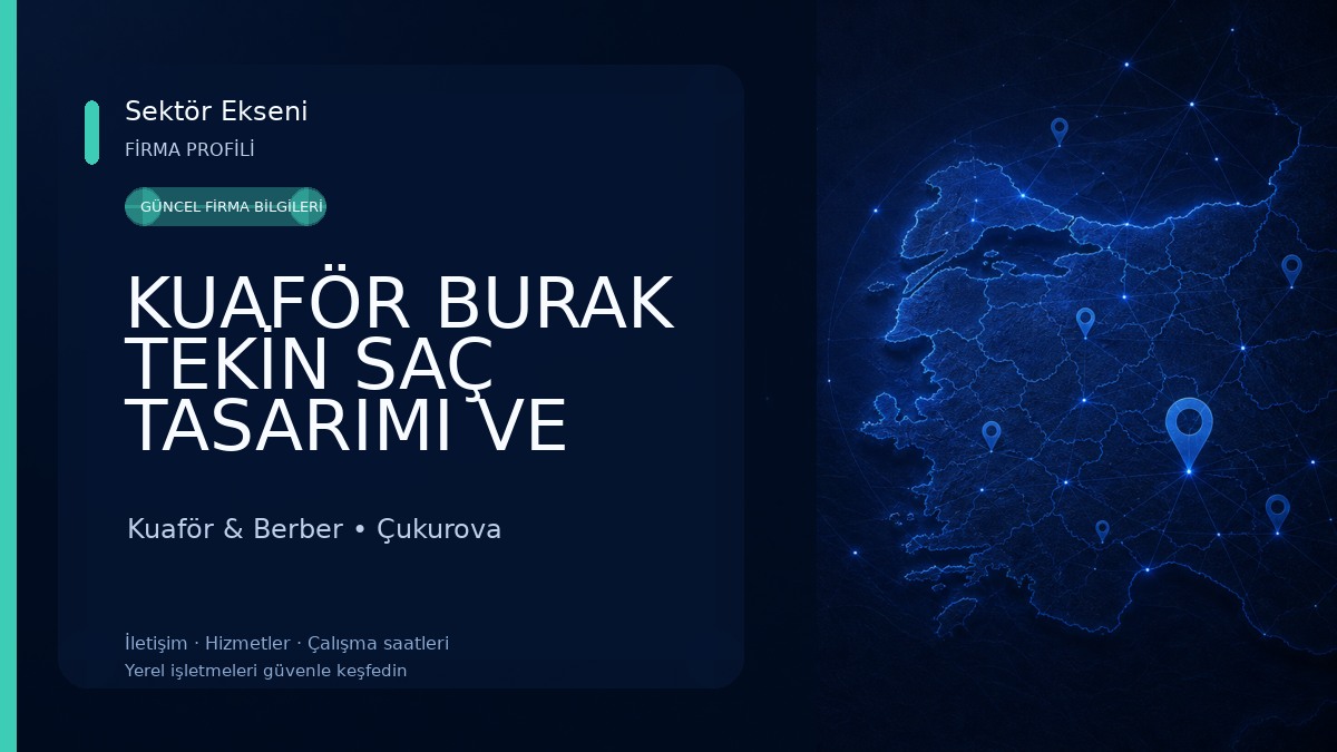 KUAFÖR BURAK TEKİN SAÇ TASARIMI VE BAKIM Kuaför & Berber